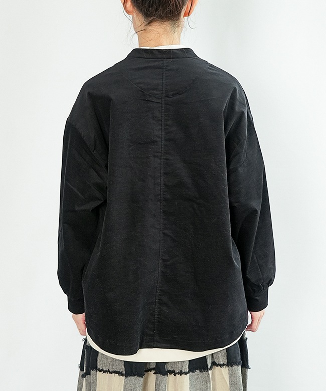 SALE 50%OFF】prit(プリット) ストレッチ別珍 ノーカラージャケット