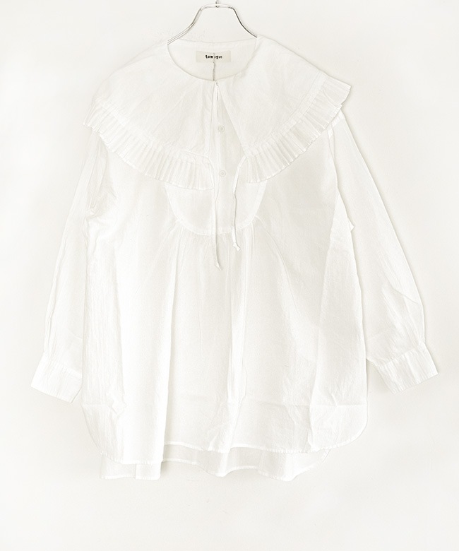 SALE 20%OFF】 tumugu(ツムグ) ふわふわコットン フリルフードプル