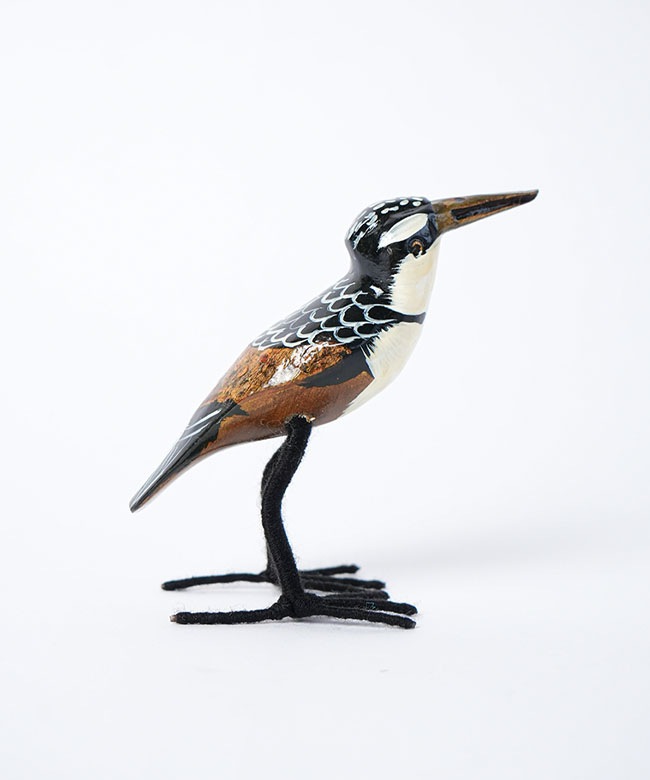 トリ　鳥　カワセミ　木彫　オブジェ　置物　インテリア　工芸品　美術品　A1430 楽天市場】カワセミ オブジェ 手作り 木彫り バード 癒し 小鳥 置き物