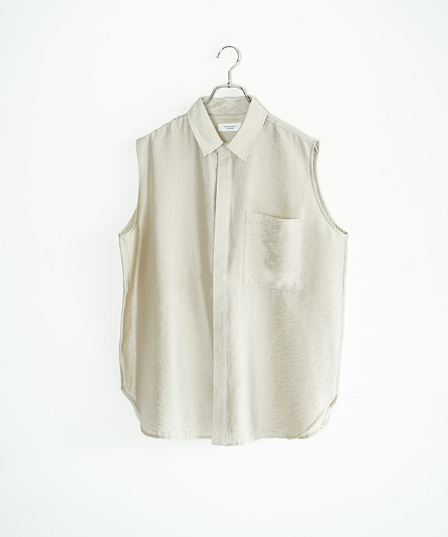 howdy.ノースリーブシャツ Forte tシャツ Side Slit Zip No-sleeve T-shirts/ジップノースリーブT