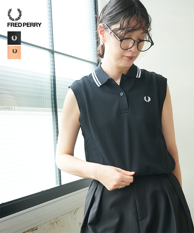 FRED PERRY(フレッドペリー) SLEEVELESS FRED PERRY SHIRT スリーブ