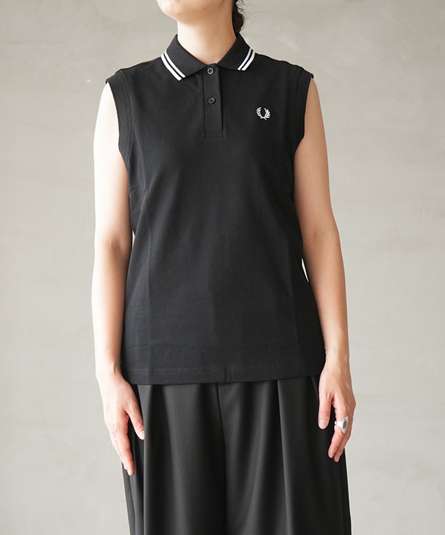FRED PERRY(フレッドペリー) SLEEVELESS FRED PERRY SHIRT スリーブ
