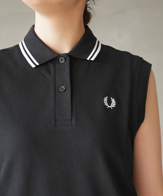 FRED PERRY(フレッドペリー) SLEEVELESS FRED PERRY SHIRT スリーブ