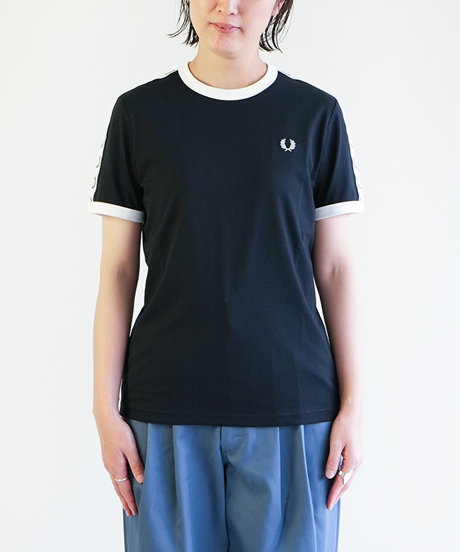 フレッドペリー ネイビー tシャツ　FRED PERRY 限定展開 FRED PERRY/フレッドペリー RINGER T-SHIRT/リンガー T