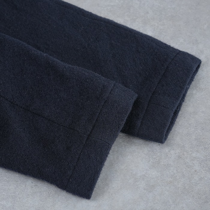 R27505]RINEN(リネン) 2/48ウール綾織 ラグランノーカラージャケット