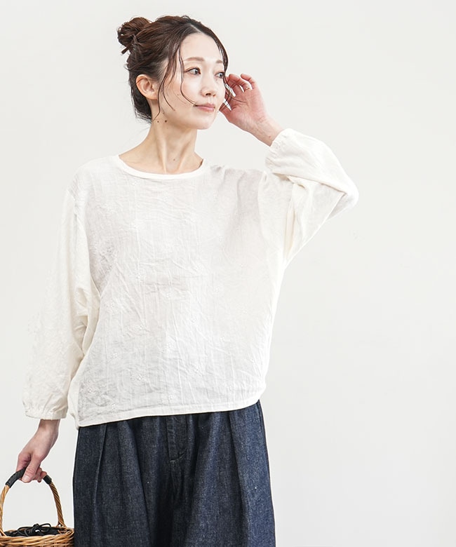SALE 40%OFF】[P91546]prit(プリット) 別注カラーあり 18/1綿麻ムラ糸