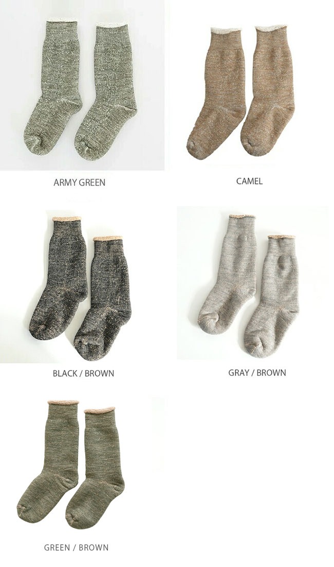 ROTOTO(ロトト) DOUBLE FACE SOCKS (ダブルフェイスソックス/靴下/ユニ