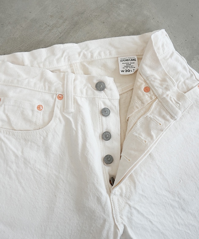 SALE 20%OFF】[SC42560]SUGAR CANE(シュガーケーン) 13oz. WHITE DENIM