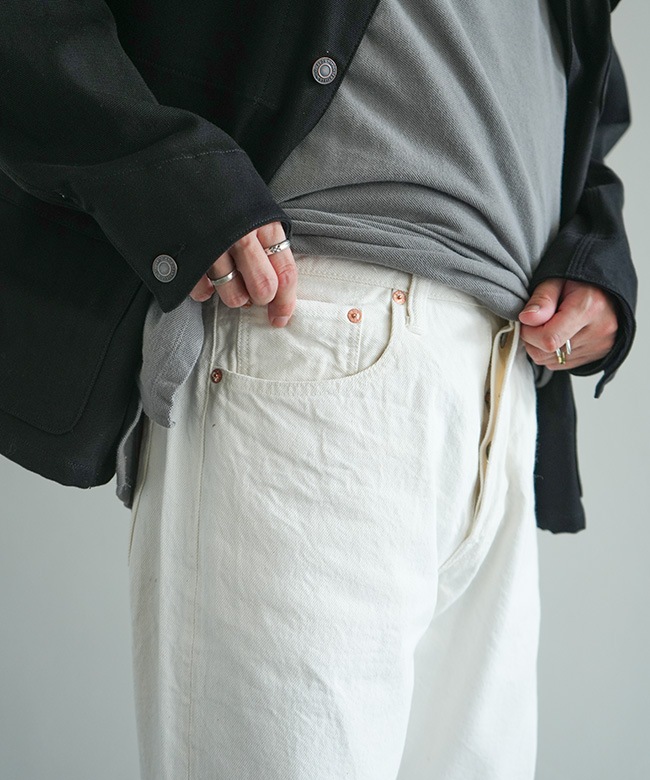 SC42560]SUGAR CANE(シュガーケーン) 13oz. WHITE DENIM “1947 MODEL