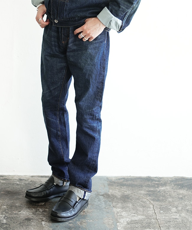 nonnative/DWELLER5PJEANS 03 ネイビー　サイズ0 NONNATIVE（ノンネイティブ）/ DWELLER 5P JEANS 03 COTTON 13.5