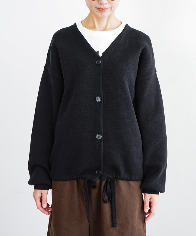ソラモナ ウエハースニット ノーカラージャケット カーディガン ◇[SMA-KNIT-NC-JKT]SOLAMONAT(ソラモナ) ウエハースニット ノー
