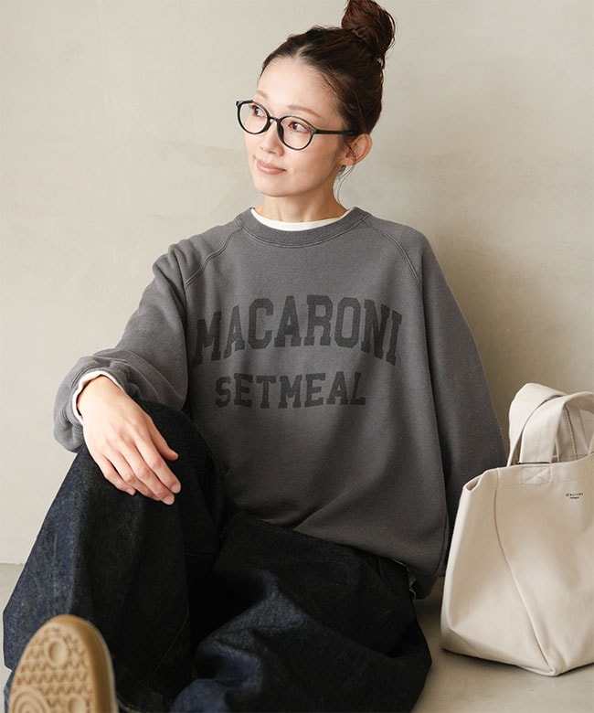 ◇[SMA-LK-MACARONI]SOLAMONAT(ソラモナ) ハロ加工裾紐プルオーバー