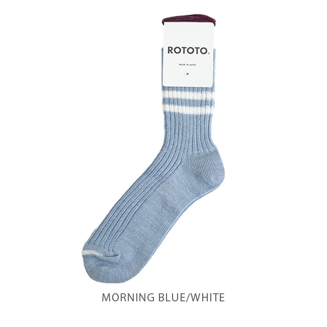 R1468]ROTOTO(ロトト) HEMP ORGANIC COTTON STRIPE SOCKS/ヘンプ