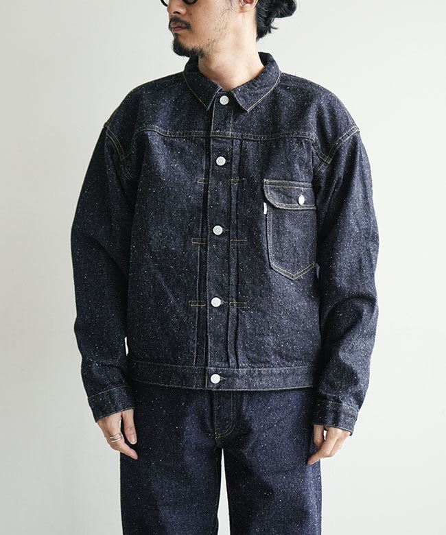 New Manual(ニューマニュアル) #001 T-BACK DENIM JACKET ONE-WASHED T
