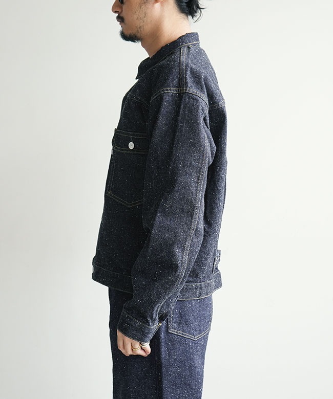New Manual(ニューマニュアル) #001 T-BACK DENIM JACKET ONE-WASHED T