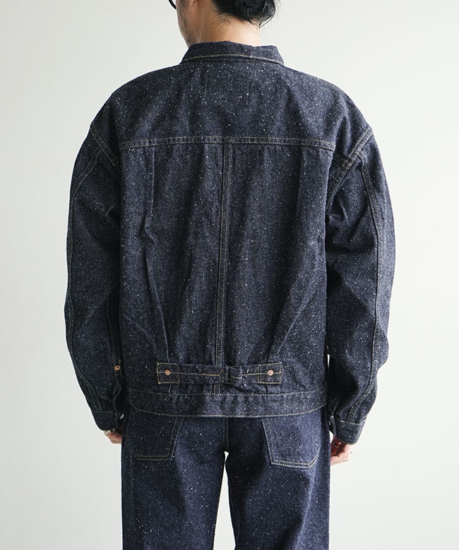 New Manual(ニューマニュアル) #001 T-BACK DENIM JACKET ONE-WASHED T