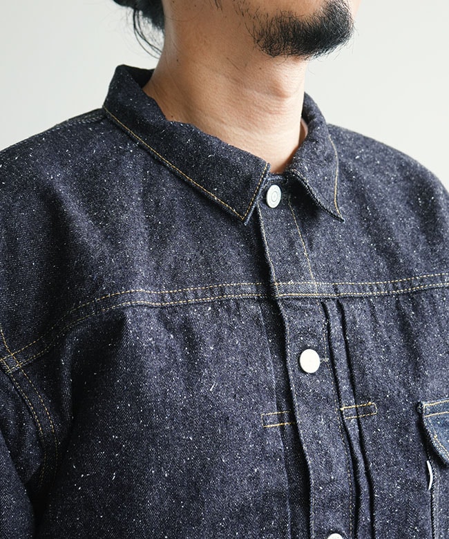 New Manual(ニューマニュアル) #001 T-BACK DENIM JACKET ONE-WASHED T