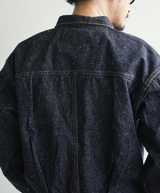 New Manual(ニューマニュアル) #001 T-BACK DENIM JACKET ONE-WASHED T