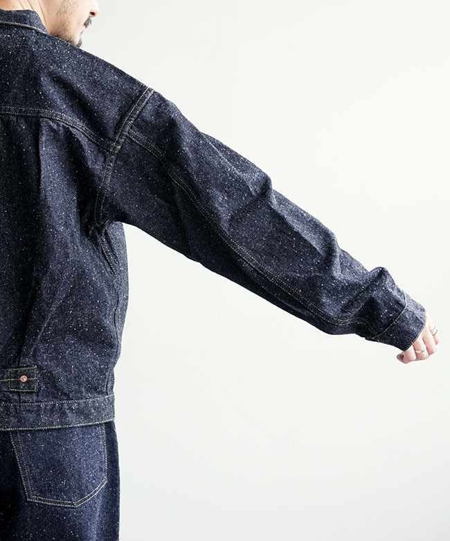New Manual(ニューマニュアル) #001 T-BACK DENIM JACKET ONE-WASHED T