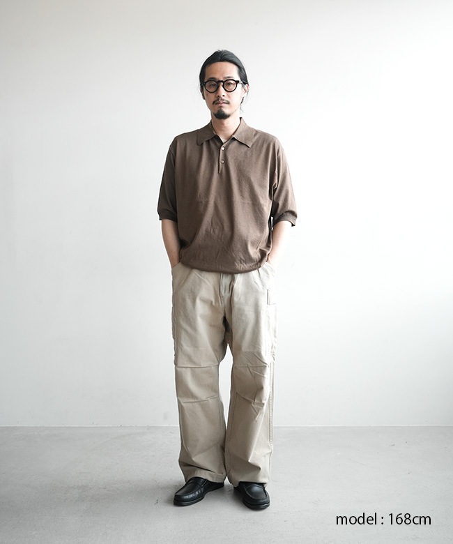 KAPTAIN SUNSHINE(キャプテンサンシャイン) Cotton Knit Poloshirt