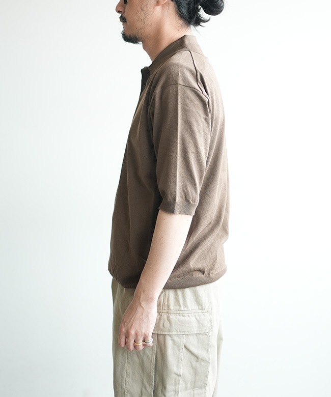 KAPTAIN SUNSHINE(キャプテンサンシャイン) Cotton Knit Poloshirt