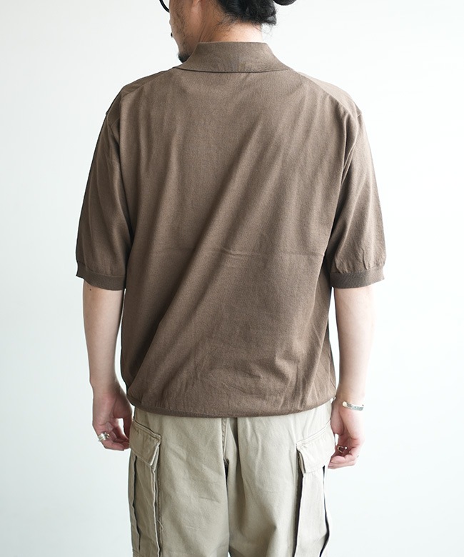KAPTAIN SUNSHINE(キャプテンサンシャイン) Cotton Knit Poloshirt