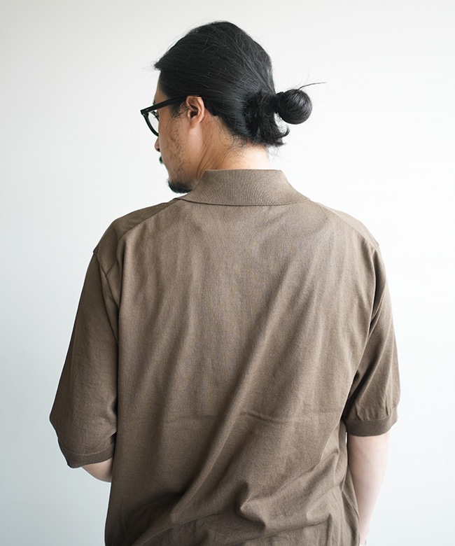 KAPTAIN SUNSHINE(キャプテンサンシャイン) Cotton Knit Poloshirt