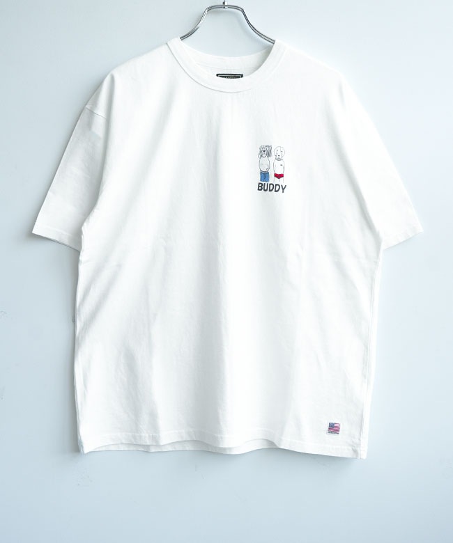 美品　人気のアンティパスト　半袖　白　ホワイト　刺繍　Tシャツ　コットン100% SALE 30%OFF】GUARANTEED(ギャランティード) 刺繍 Tシャツ ワン