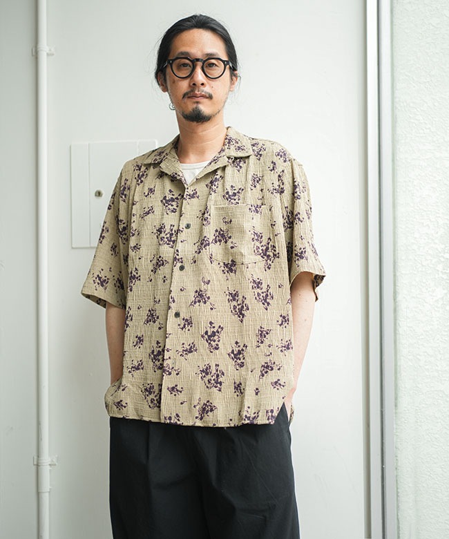 ALLOWED TO UNFOLD(アロウドトゥアンフォールド) 楊柳 総柄プリント