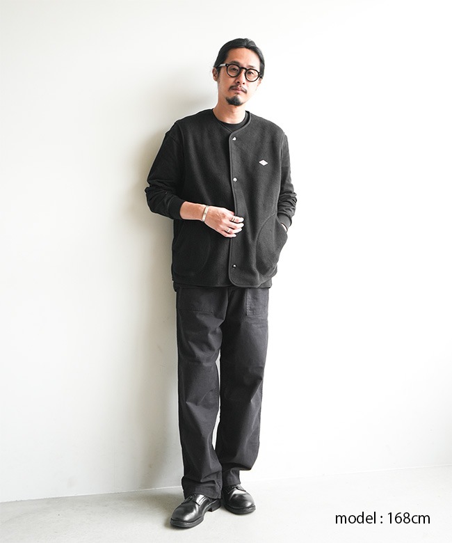 ◇DANTON(ダントン)FLEECE COLLARLESS VEST フリースカラーレスベスト