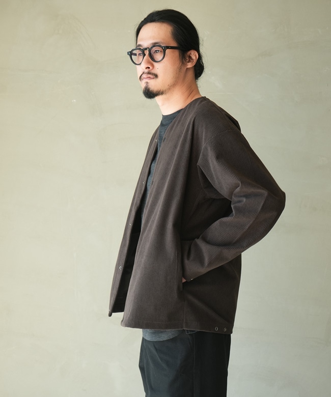 Curly&Co.(カーリー) TRICOT CORDUROY SNAP BUTTON CARDIE トリコット