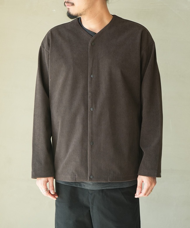 Curly&Co.(カーリー) TRICOT CORDUROY SNAP BUTTON CARDIE トリコット