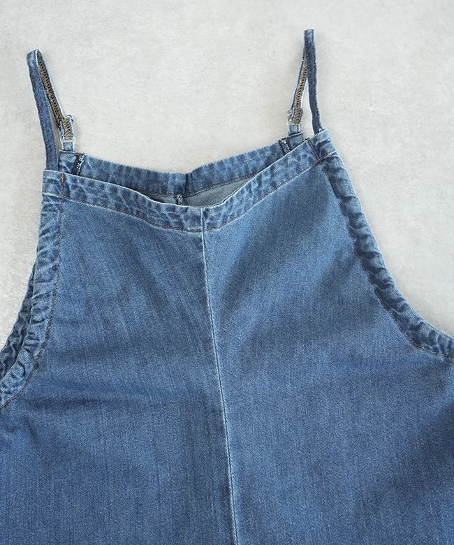 SALE 50%OFF】[MEY-2020]meyame(メヤメ)DENIM GATHERED ALL IN
