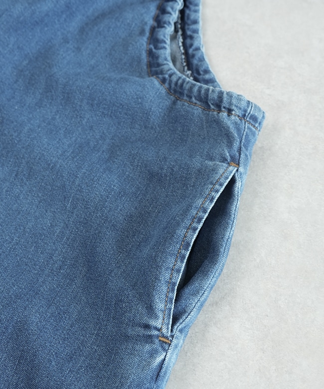SALE 50%OFF】[MEY-2020]meyame(メヤメ)DENIM GATHERED ALL IN