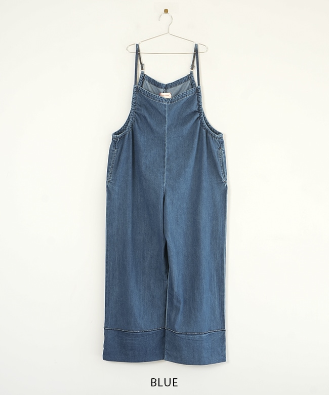 SALE 50%OFF】[MEY-2020]meyame(メヤメ)DENIM GATHERED ALL IN
