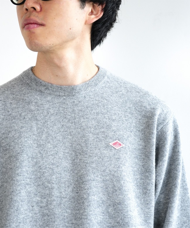 ◇[DT-D0028LMW]DANTON(ダントン) CREW NECK P.O L/S(クルーネックプル