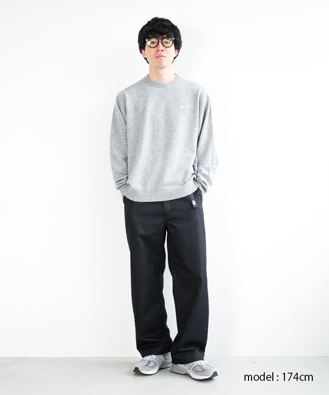 ◇[DT-D0028LMW]DANTON(ダントン) CREW NECK P.O L/S(クルーネックプル