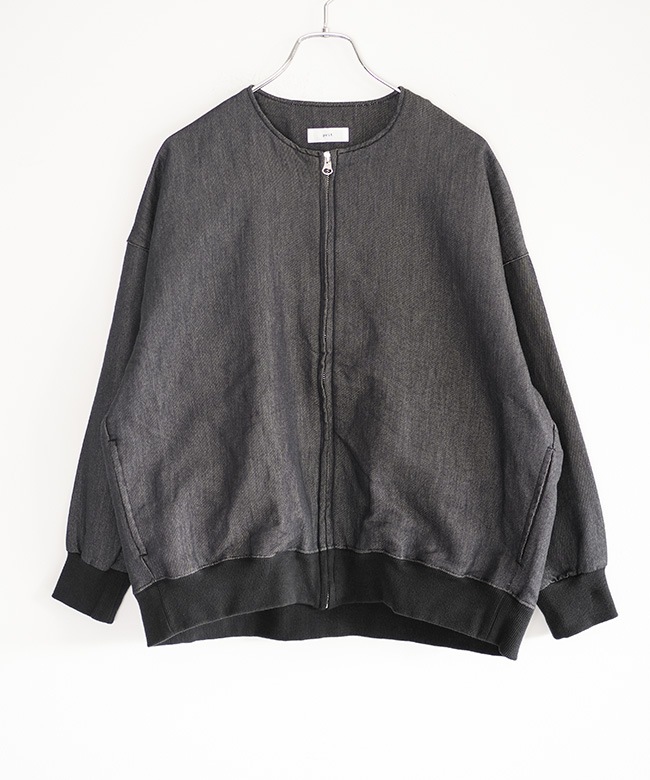 P80602] prit(プリット) 別注カラーあり ニットデニム ZIPブルゾン