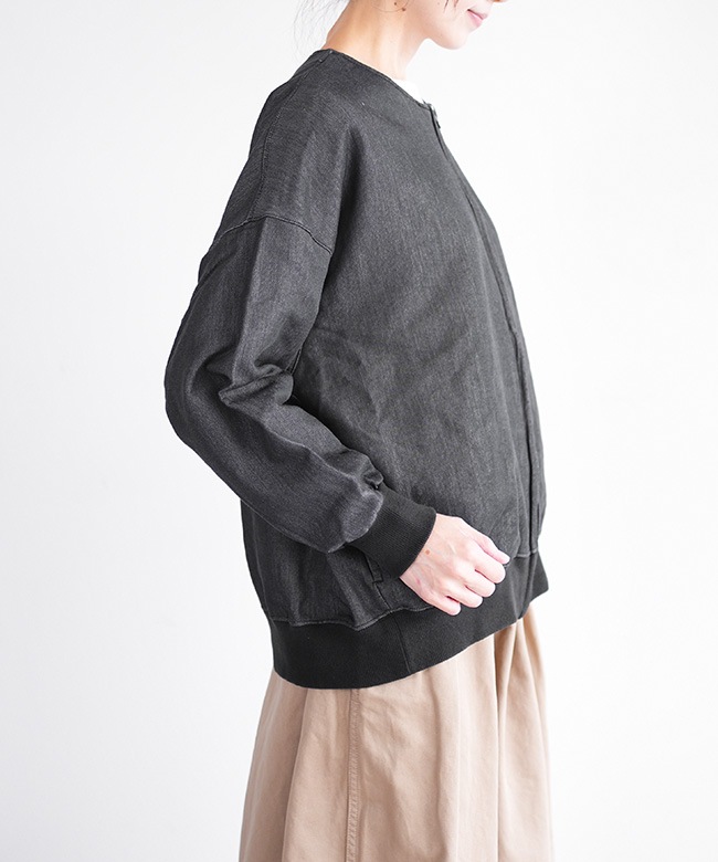 PRIT プリット｜ニットデニム ZIPブルゾン SALE 50%OFF】 prit(プリット) 別注カラーあり ニットデニム ZIP