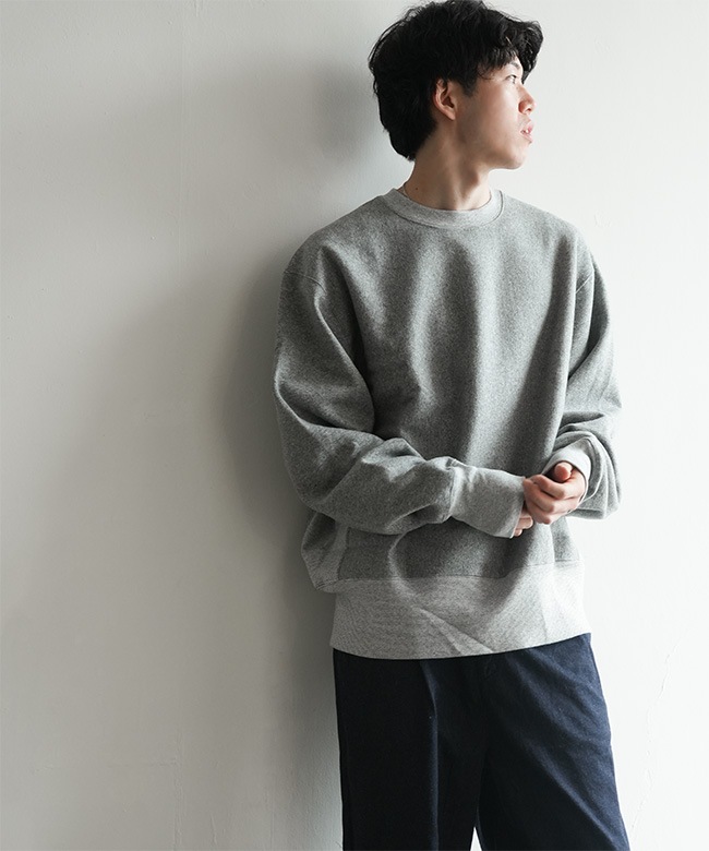 HR25F-M151]Healthknit(ヘルスニット) LOCKER WEIGHT SWEAT CREW