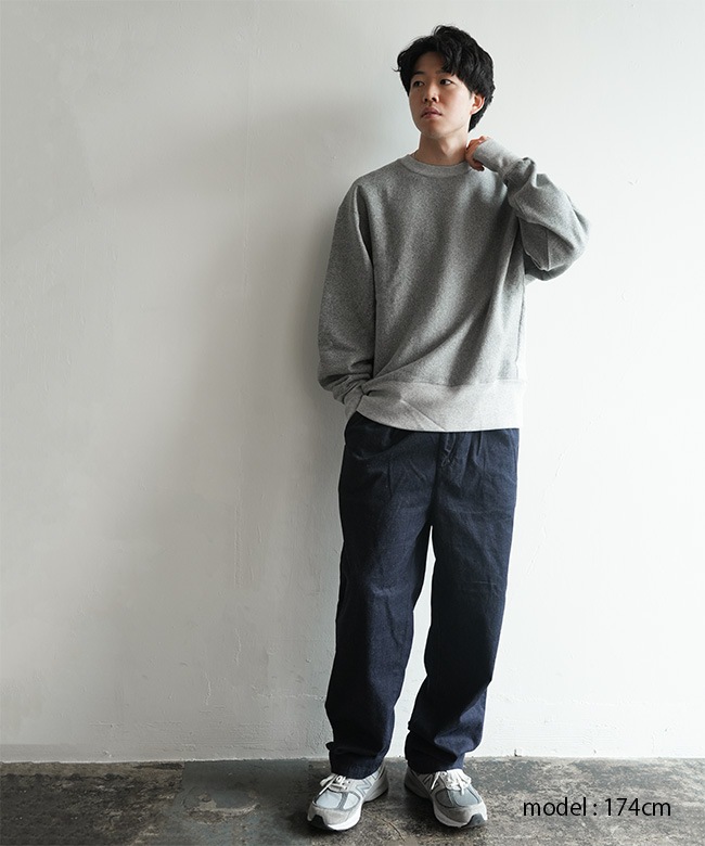 トップス CTHY OVERSIZE BACKSHIRT SWEAT HR25F-M151]Healthknit(ヘルスニット) LOCKER WEIGHT SWEAT CREW
