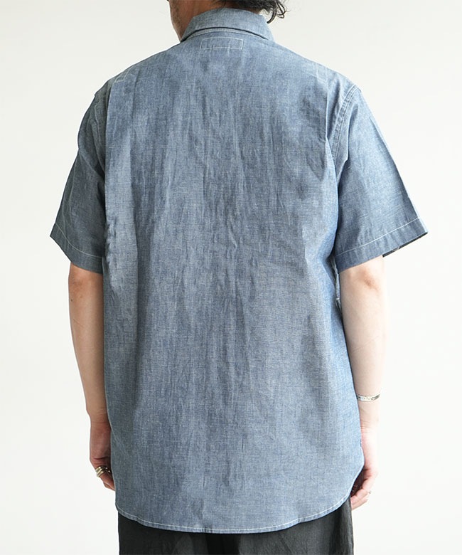 SASSAFRAS (ササフラス) Digs Crew Half 1/2 - 5oz Chambray ディグズ