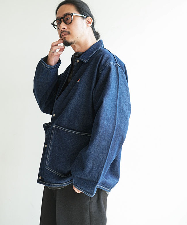 ◇DANTON(ダントン) COVERALL SHIRT カバーオールシャツ デニム