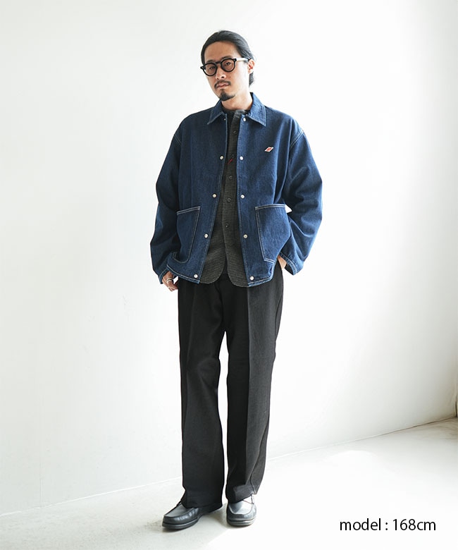 ◇DANTON(ダントン) COVERALL SHIRT カバーオールシャツ デニム