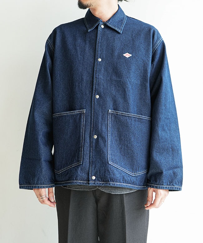 DANTON デニムカバーオール サイズ40 ◇DANTON(ダントン) COVERALL SHIRT カバーオールシャツ デニム