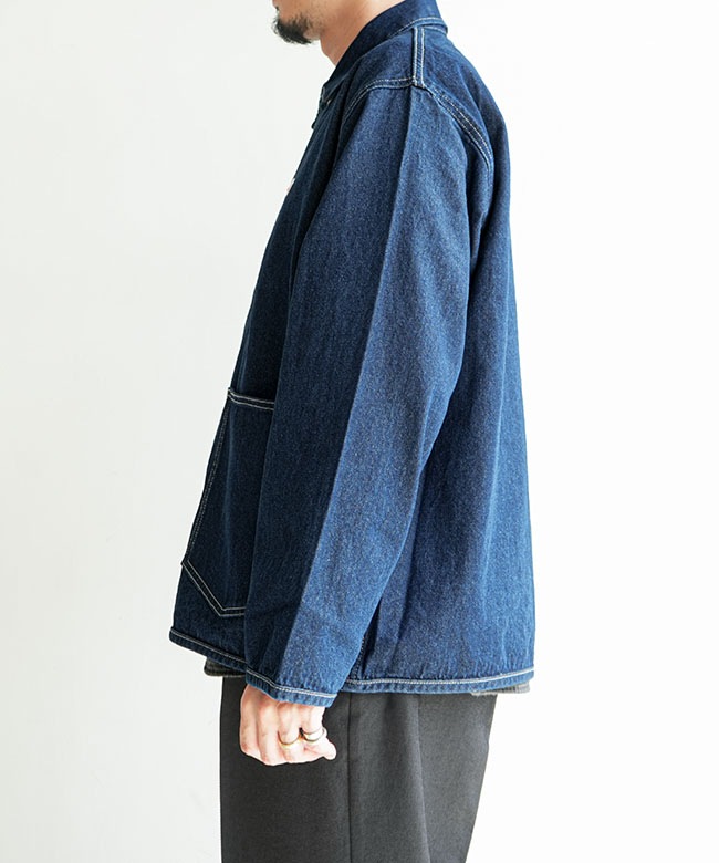 ◇DANTON(ダントン) COVERALL SHIRT カバーオールシャツ デニム