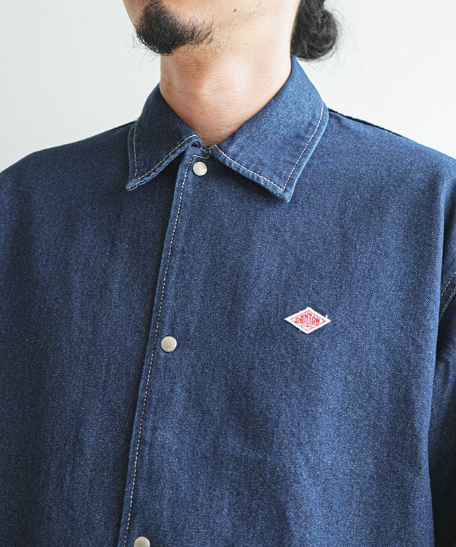 ◇DANTON(ダントン) COVERALL SHIRT カバーオールシャツ デニム