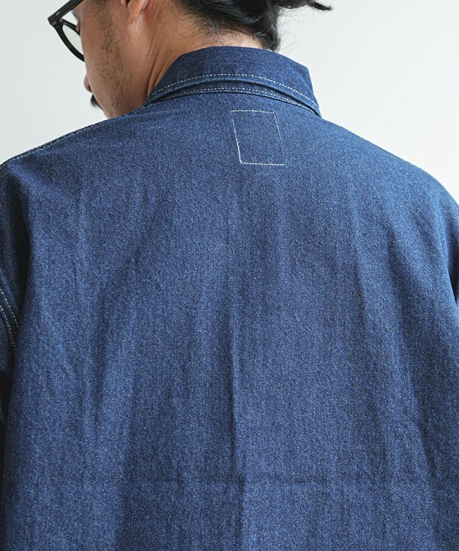 ◇DANTON(ダントン) COVERALL SHIRT カバーオールシャツ デニム