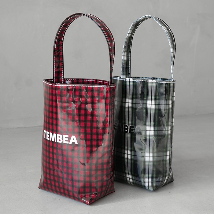 TMB-2381H]【底板付属】TEMBEA(テンベア)BAGUETTE TOTE MINI CHECK