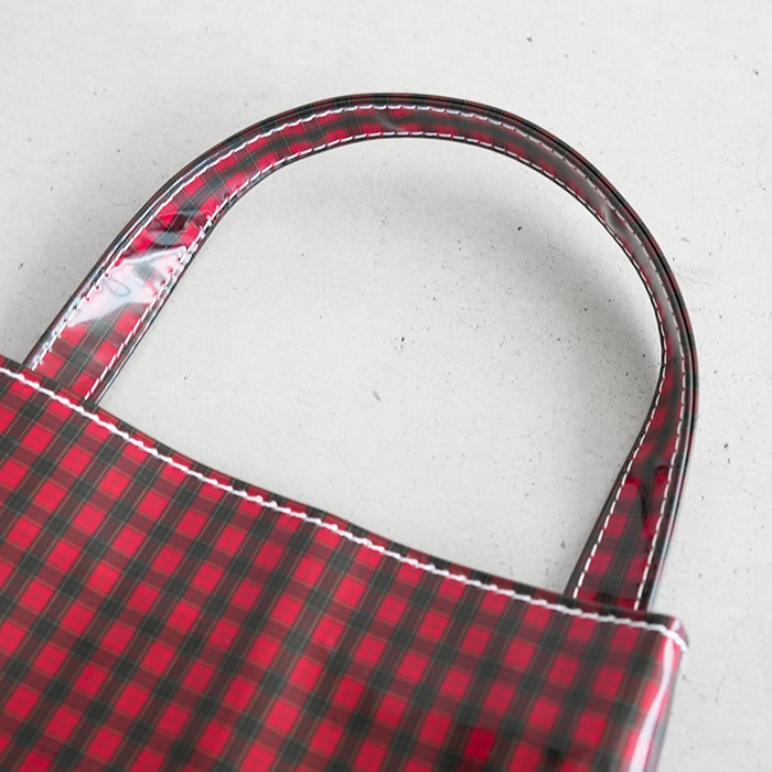 TMB-2381H]【底板付属】TEMBEA(テンベア)BAGUETTE TOTE MINI CHECK